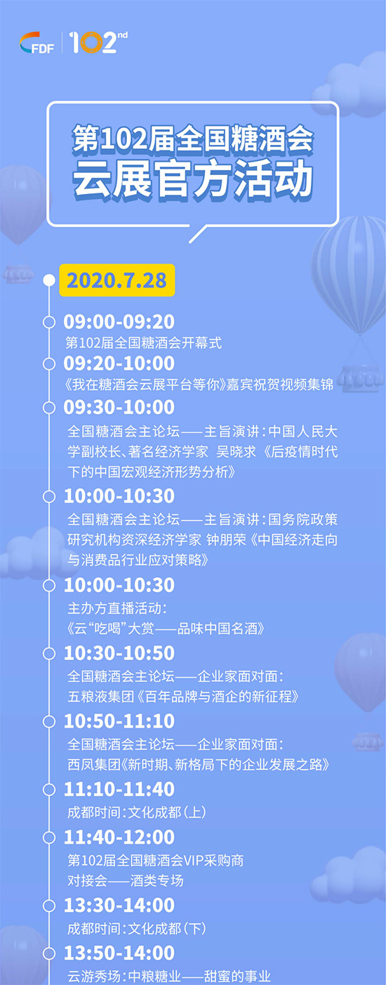第102届全国糖酒会线上展今日盛大开幕!(后附展会全流程及官方活动)
