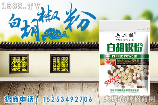 同样是胡椒粉,选黑胡椒粉还是白胡椒粉?岳二姐白胡椒粉,味道更浓,增香提鲜!