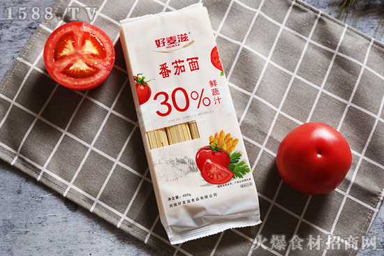 添加30%鲜蔬汁,好麦滋番茄面,有颜又有料!