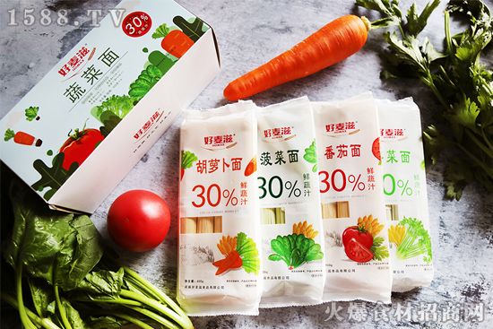 添加30%鲜蔬汁,好麦滋番茄面,有颜又有料!