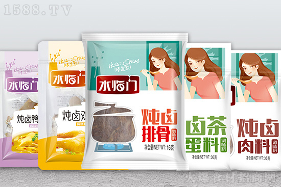 水临门炖卤鸡肉料,炖卤出的成品芳香四溢、口齿留香!