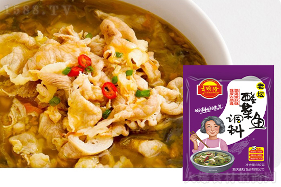 吉顺隆老坛酸菜鱼调料——酸爽老坛,入味够鲜!