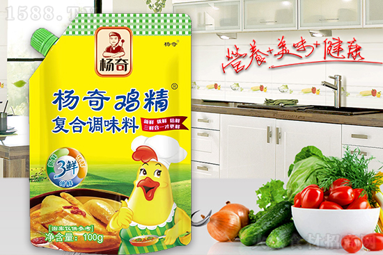 杨奇鸡精复合调味料,新鲜、优鲜、倍鲜!