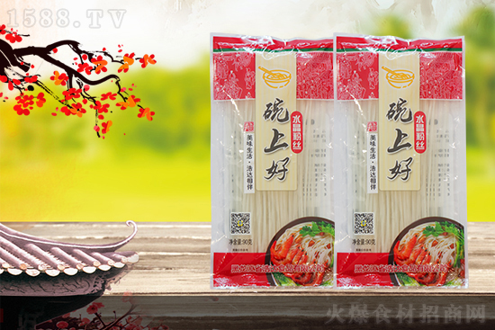 碗上好水晶粉丝,细腻劲道,爽口宜人!