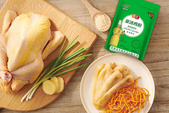 智博原汤鸡粉,老鸡吊汤味更鲜!