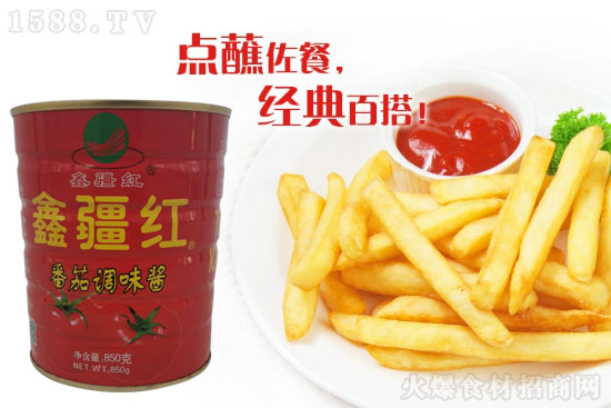 鑫疆红番茄调味酱,酸酸甜甜真好吃!