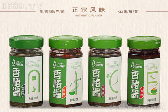 九棵树香辣味香椿酱,天然香椿,香辣可口,生态纯真!
