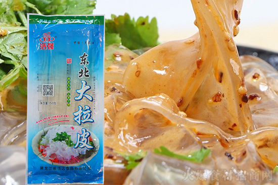浩强东北大拉皮,匠心制作、久煮不糊,透亮爽滑有韧劲!