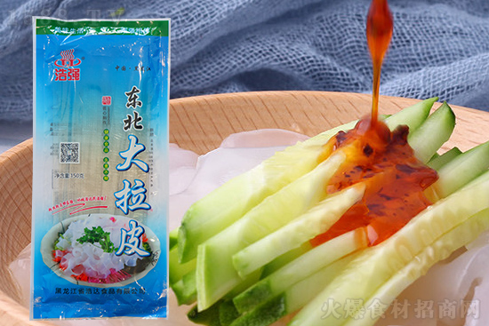 浩强东北大拉皮,匠心制作、久煮不糊,透亮爽滑有韧劲!