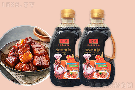 厨舞金标生抽,温和鲜香,滴滴入味!