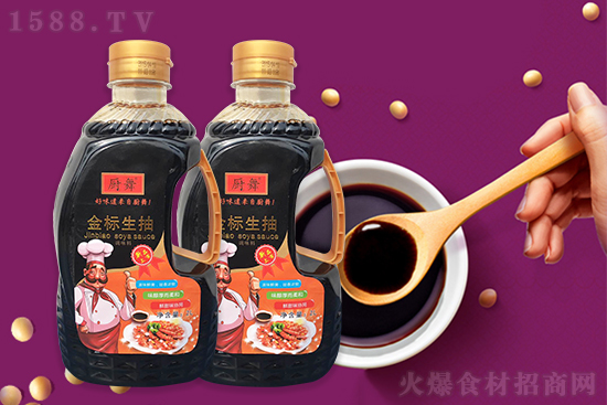 厨舞金标生抽,温和鲜香,滴滴入味!