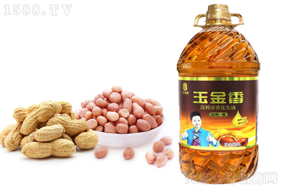 玉金香压榨浓香花生油,营养美味,浓香四溢!