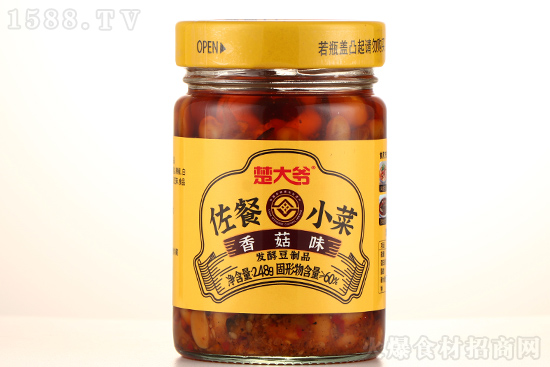 楚大爷香菇味佐餐小菜,简约不简单,让饭菜更美味!