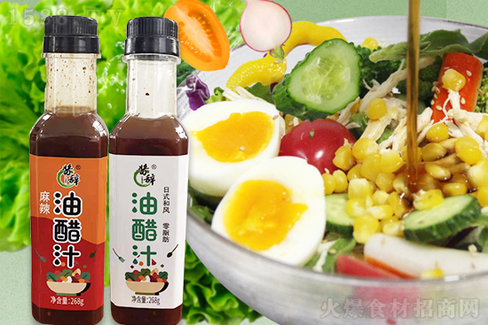 酱辞油醋汁,轻食新搭档,安心食用无负担!