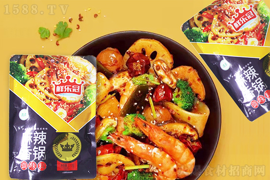 鲜乐冠麻辣香锅调味料,严选好香料,轻松成美味!