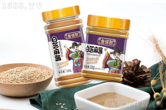 【香源食品】金诺郎白芝麻酱,香而不腻,美味伴侣!