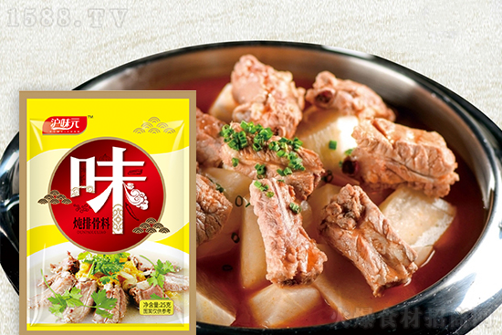 沪味元炖排骨料,鲜香入味,让排骨更美味!