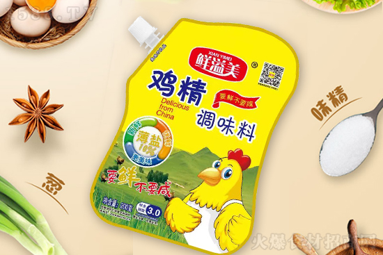 鲜溢美鸡精调味料,集香味、美味、鲜味于一体!