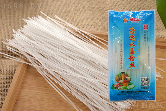 辣跟随浩达水晶粉丝,丝条匀细,色泽透亮,质地柔韧!