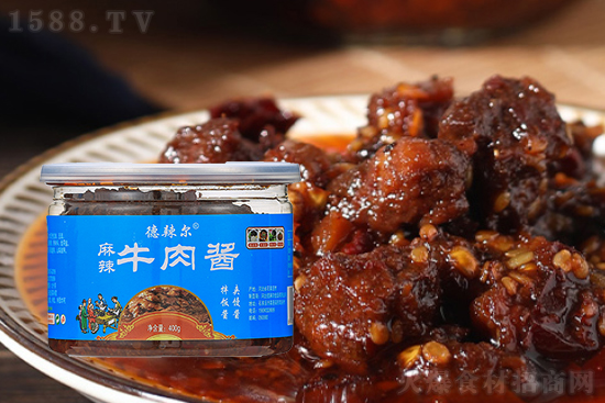 德辣尔麻辣牛肉酱,麻辣鲜香,回味悠长!