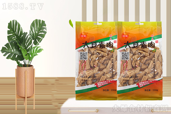 绿翠大豆素肉(素豆结),精心制作,味道鲜美,绿色健康!