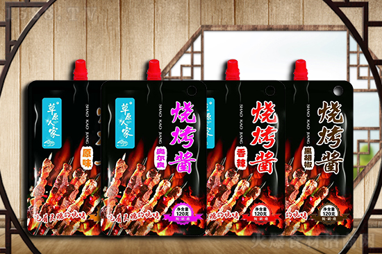 草原人家烧烤酱,色香味俱全,让你过足烤肉瘾!