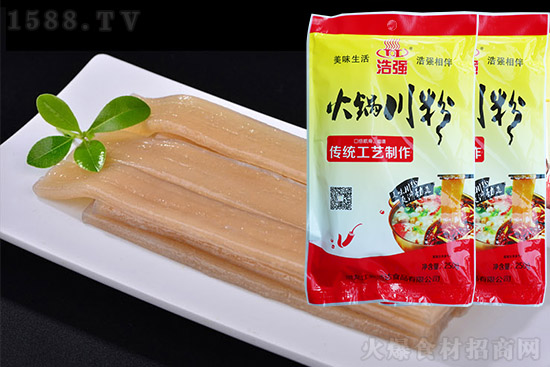 浩强火锅川粉,粉条均匀,口感劲道,口口都美味!