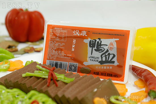 汉康鸭血,美味好鸭血,血源纯正,爽滑鲜嫩!