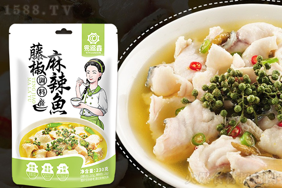 易源鑫藤椒麻辣鱼调料,麻辣开胃,量多料足!