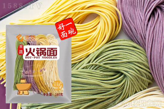 丰佳果蔬火锅面,口感美味,好吃更营养!