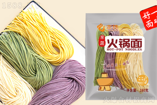 丰佳果蔬火锅面,口感美味,好吃更营养!