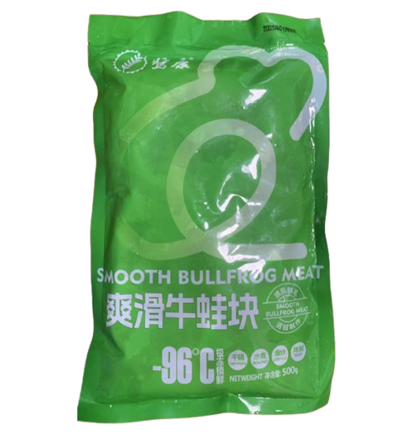 鹭康 爽滑牛蛙块500g